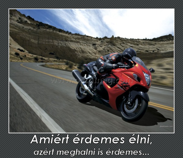 Amiért érdemes élni,
 
azért meghalni is érdemes...